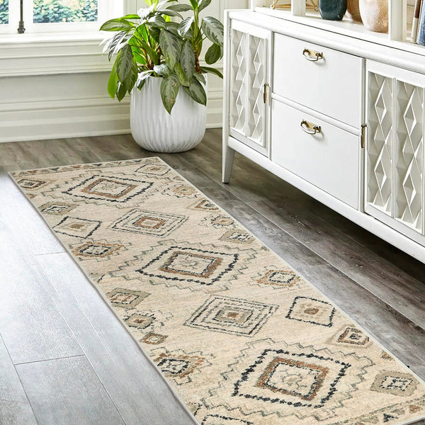 Marlow Floor Rug Hallway Runner Washable 180X60cm Rugs