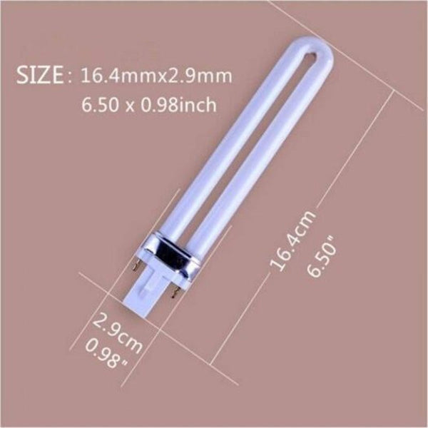 Light Bulbs Replacement 9W Uv 365Nm Lamp Tube For Nail Art Dryer Pcs Set Nail Dryers & Lamps