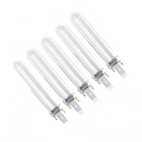 Light Bulbs Replacement 9W Uv 365Nm Lamp Tube For Nail Art Dryer Pcs Set