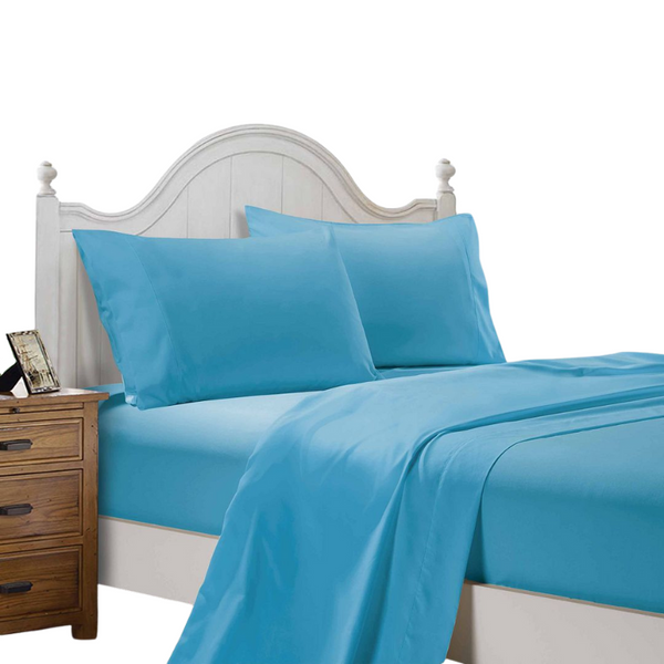 Fabric Fantastic 1000Tc Ultra Soft Super King Size Bed Flat & Fitted Sheet Set Sheets