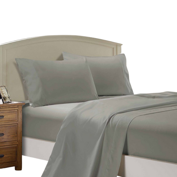 Fabric Fantastic 1000Tc Ultra Soft Double Size Bed Flat & Fitted Sheet Set Sheets