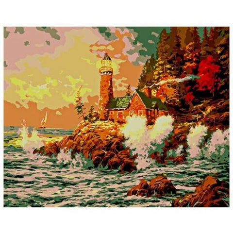 Lighthouse Diy Digital Oil Painting Art Wall Decoration
