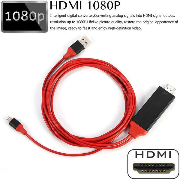 Usb Firewire Hubs 1080P Adapter Cable Lightning To Hdmi For Iphone Ipad Ipod Cables & Adapters