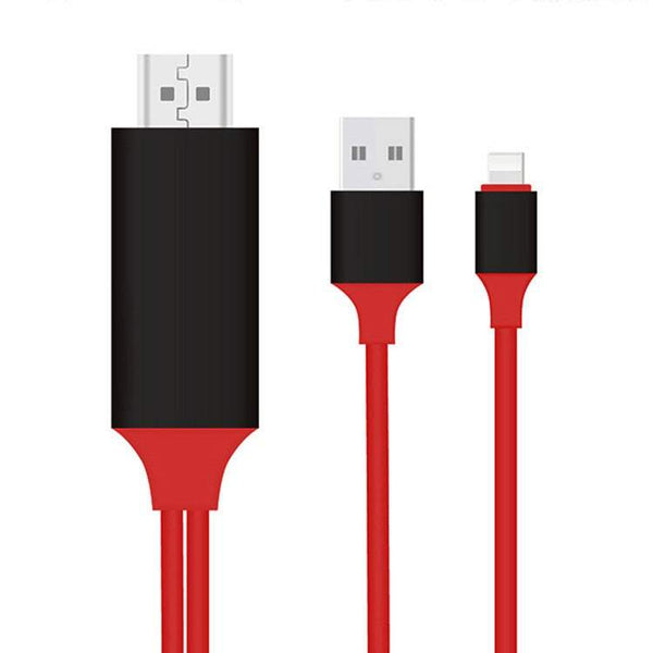 Lightning To Hdmi Cable Is Compatible With Iphone X / 8 7 6 Plus Ipad Ipod Itouch 1080P High Speed Video Av Connector Conversion Hdtv Adapter Plug Pla