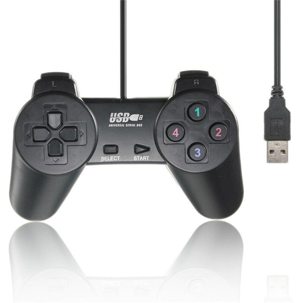 Lightweight Black Wired Joystick Gamepad Controllers & Attachments