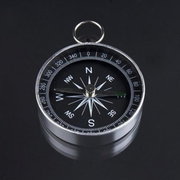 Lightweight Mini Aluminum Camping Hiking Hiker Navigation Tool White Compasses