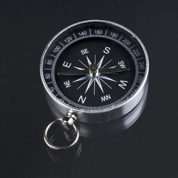 Lightweight Mini Aluminum Camping Hiking Hiker Navigation Tool White Compasses