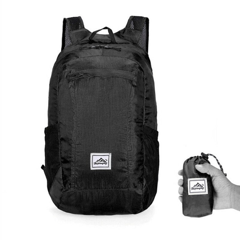 Lightweight Foldable Backpack Black Daypacks