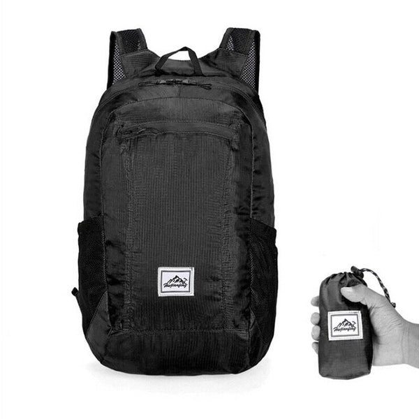 Lightweight Foldable Backpack Black Daypacks