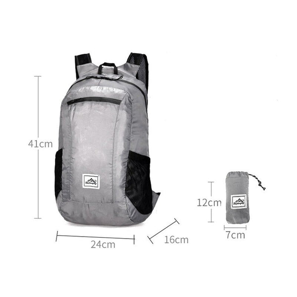 Lightweight Foldable Backpack Black Daypacks