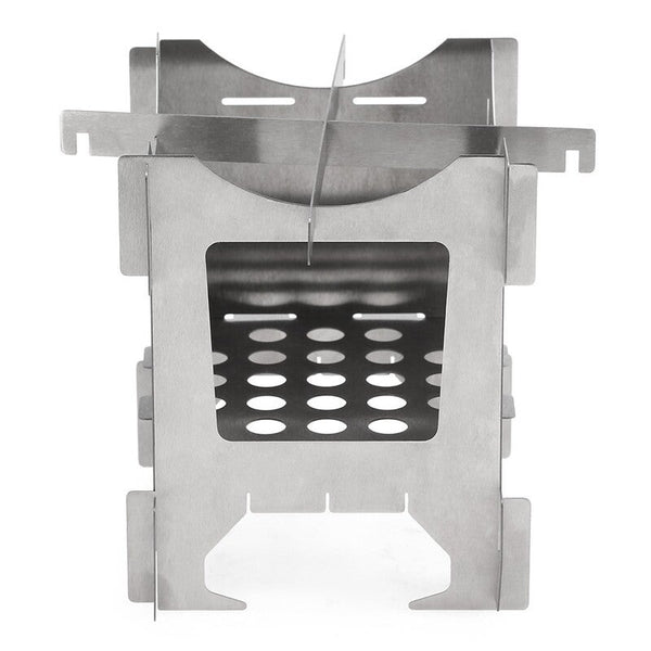 Lightweight Titanium Folding Wood Stove Sliver Camping Stoves