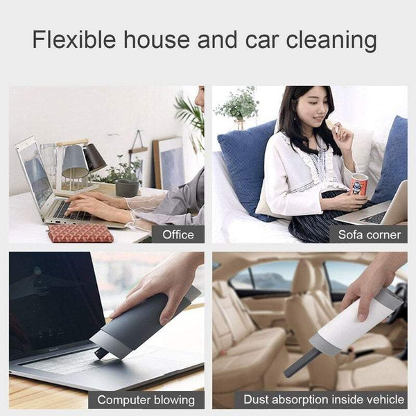 Lightweight Wireless Dust Collector Keyboard 2 In 1 Handheld Car Interior Black Grey Vacuum Cleaners
