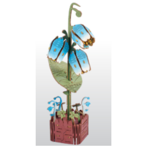 Lily Of The Valley Diy 3D Wooden Flower Puzzle Toy Educational Kids' Assembly Set Puzzles