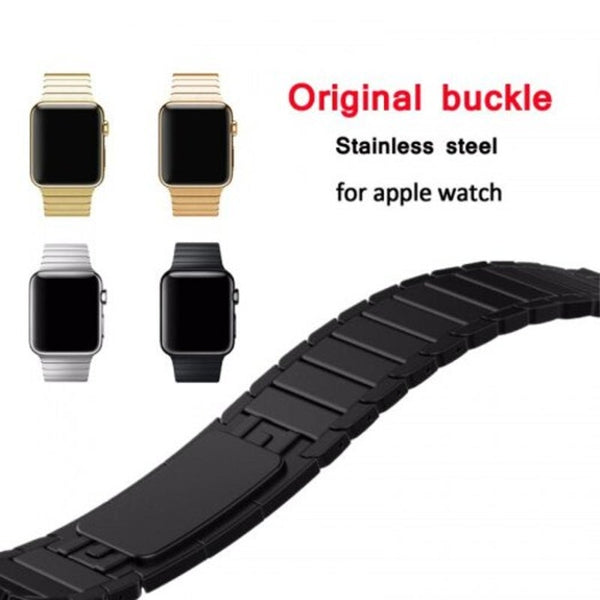 Veile Studios Link Bracelet Strap For Applewatch Band Stainless Steel Metal Watchband Black 44Mm Wristwatch Bands