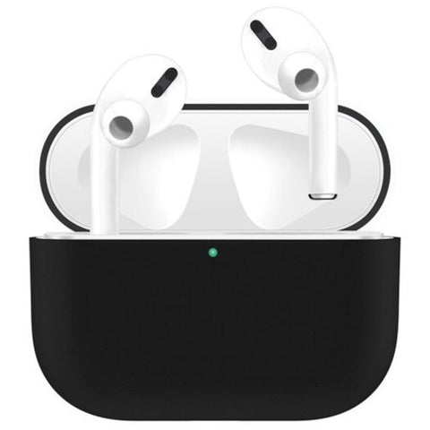 Liquid Silicone Bluetooth Earphone Anti Drop Protective Cover Case For Airpods Black Earbud Cases