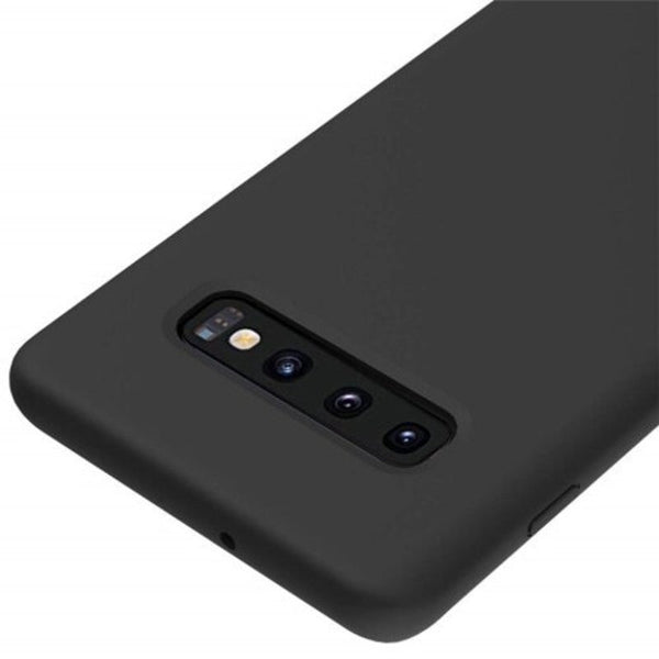 Liquid Silicone Case For Samsung Galaxy S10 Black Cases Covers & Skins