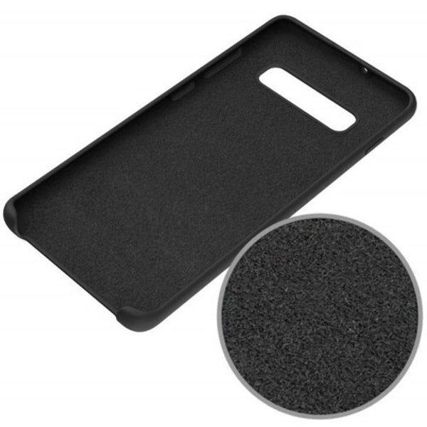 Liquid Silicone Case For Samsung Galaxy S10 Black Cases Covers & Skins