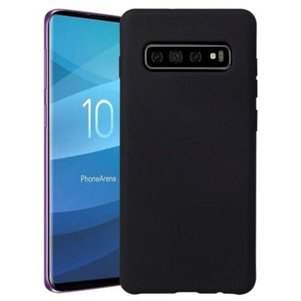 Liquid Silicone Phone Case For Samsung Galaxy S10 Plus Black Cases Covers & Skins