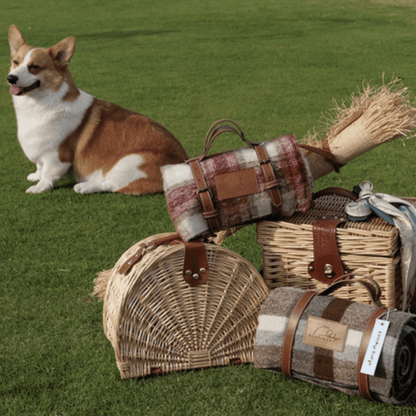 Little Dayz Boutique British Plaid Style Picnic Mat Medium 150 X 100 Brown Picnic Accessories