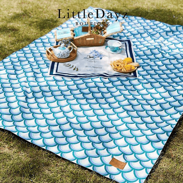 Little Dayz Boutique Emerald Cotton Picnic Mat 195*145 Picnic Accessories