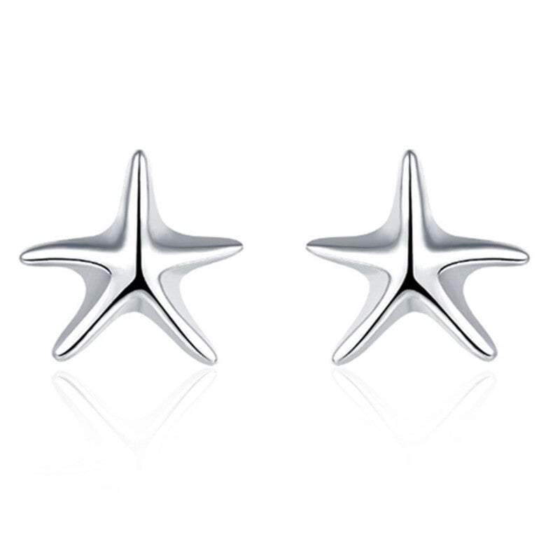 Veile Studios Little Starfish Sterling Silver Earrings