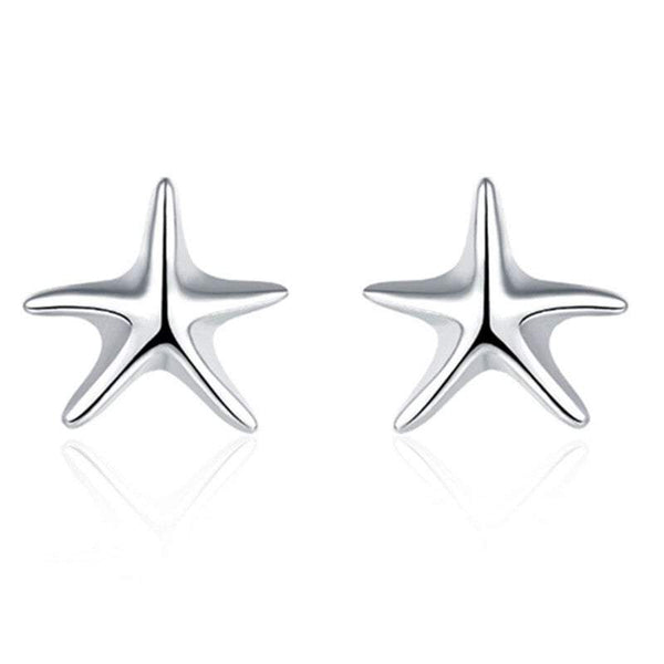 Veile Studios Little Starfish Sterling Silver Earrings