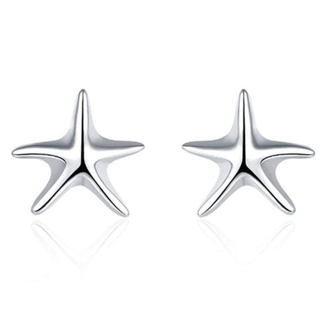 Veile Studios Little Starfish Sterling Silver Earrings