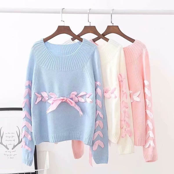 Little Ribbon Sweater Jumpers & Cardigans