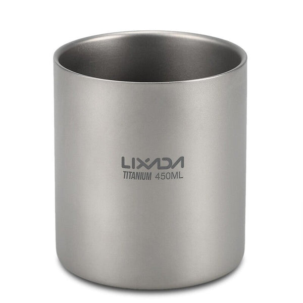 Lixada 450Ml Titanium Double Wall Insulated Water Cup 01
