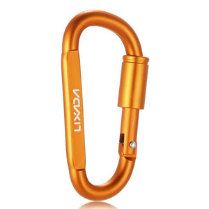 Lixada Aluminum Alloy D Ring Locking Carabiner Screw Hanging Hook Buckle Keychain For Outdoor Camping Hiking 1