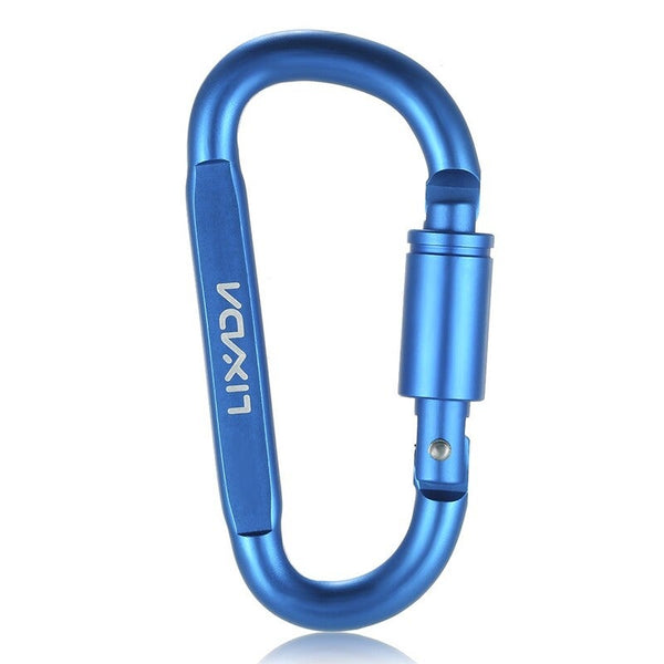 Lixada Aluminum Alloy D Ring Locking Carabiner Screw Hanging Hook Buckle Keychain For Outdoor Camping Hiking 2