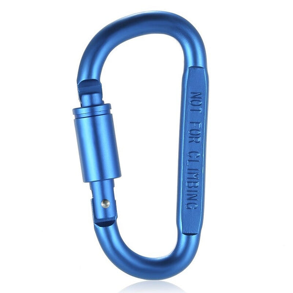 Lixada Aluminum Alloy D Ring Locking Carabiner Screw Hanging Hook Buckle Keychain For Outdoor Camping Hiking 2