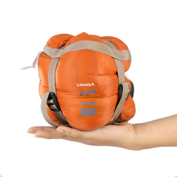 190*75Cm Lixada Outdoor Envelope Sleeping Bag Ultralight Camping Orange
