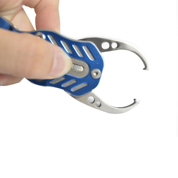 Lixada Portable Aluminum Alloy Mini Fishing Lip Grip Gripper Grips Accessories Tools Tackle Blue