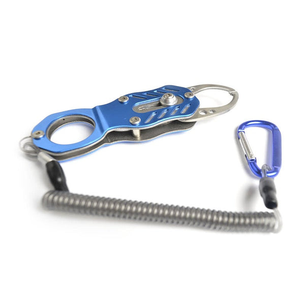 Lixada Portable Aluminum Alloy Mini Fishing Lip Grip Gripper Grips Accessories Tools Tackle Blue