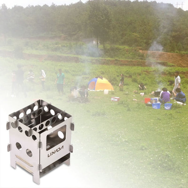 Lightweight Stainless Steel Outdoor Camping Cooking Wood Stove Camping Stoves