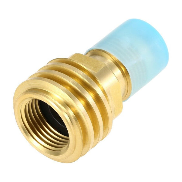 Propane Tank Adapter Regulating Valve Solid Brass Safety Pol Convert To Qcc1 / Type1 Barbecue Tools