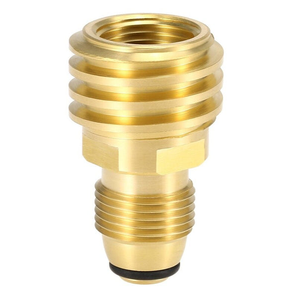 Propane Tank Adapter Regulating Valve Solid Brass Safety Pol Convert To Qcc1 / Type1 Barbecue Tools