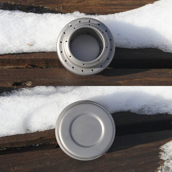 Lixada Titanium Alcohol Stove 70Ml Outdoor Camping Hiking Mini Liquid Ultralight Portable With Storage Sack Camping Stoves