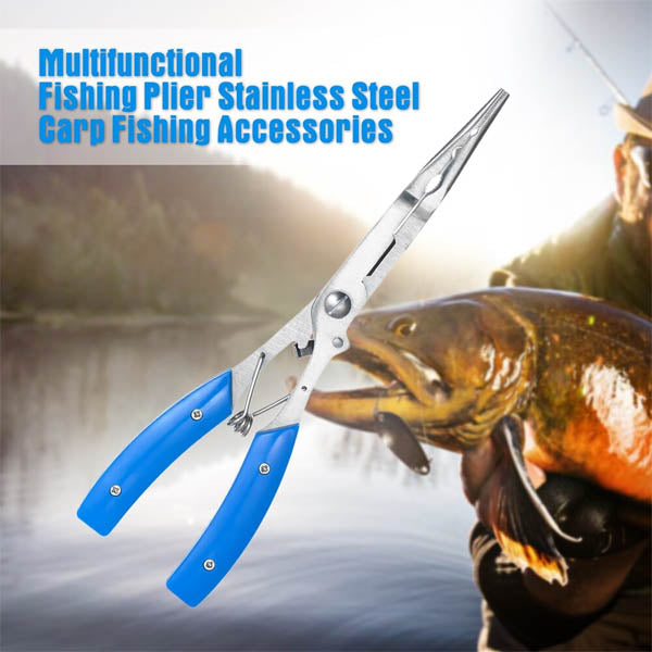 Multifunctional Fishing Plier Stainless Steel Carp Tackle Cut Line Cutter Scissors Pliers & Hook Removers
