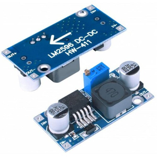 Lm2596 Dc Buck Converter Step Down Power Module 3A Regulator Blue Power Regulators & Converters