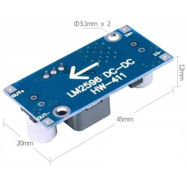 Lm2596 Dc Buck Converter Step Down Power Module 3A Regulator Blue Power Regulators & Converters