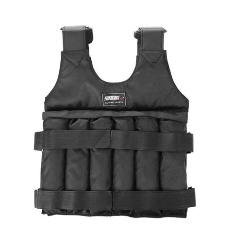 Loading Weight Vest Boxing Training Workout Fitness Gym Equipment Adjustable Waistcoat Jacket Sand Without Counterweight