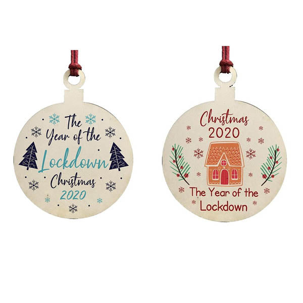 Lockdown Christmas Tree Ornaments 2020 Keepsakes Seasonal Decorations