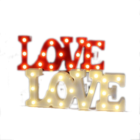 Love Or Heart Neon Led Night Lights Romantic Valentine's Day Gift Party Decor Lamps