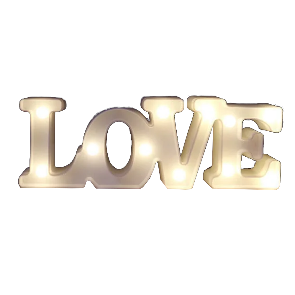 Love Or Heart Neon Led Night Lights Romantic Valentine's Day Gift Party Decor Lamps