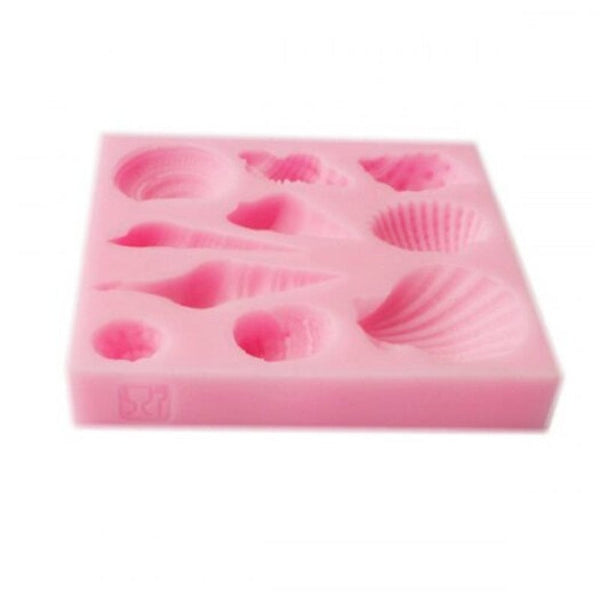 Lovely Sea Shell Cake Chocolate Mold Silicone Bakery Tool Pink Sugarcraft & Chocolate Moulds