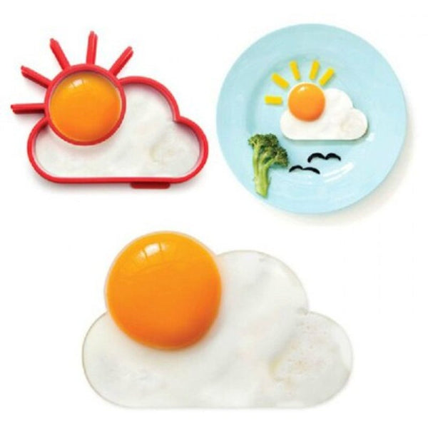 Silicone Fried Egg Pancake Ring Omelette Cloud Sun Shaped Mould