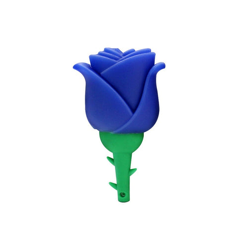 Usb Flash Drive Blue Rose Flowers Pendrive Memory Stick Flashdisk 32Gb