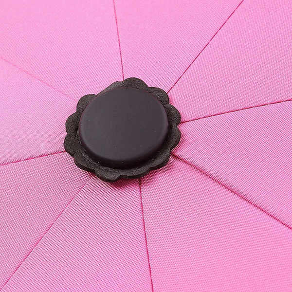 Umbrellas Lovely Manual Sun Umbrella Uv Protection Three Fold Lace With 8 Bone Waterproof Windproof Parasol